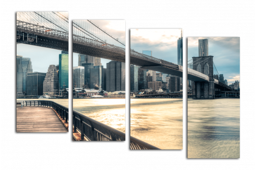 Модульная картина Строгость Бруклинского моста